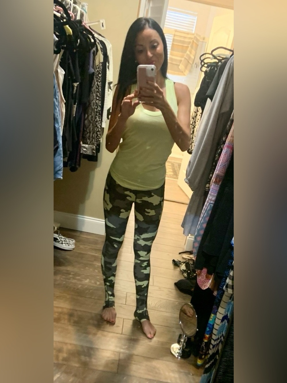 lululemon athletica Green Camo Leggings